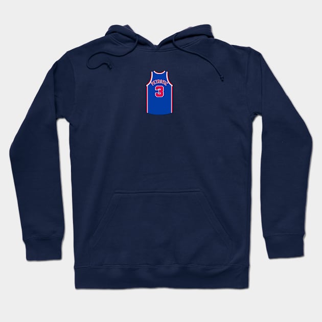 Drazen Petrovic New Jersey Jersey Qiangy Hoodie by qiangdade